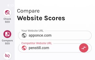 Compare websites
