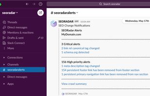 Slack Alerts to Website Changes