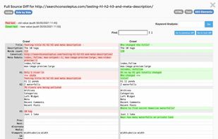 Side-by-side Changes Organized