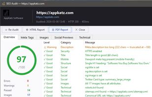 SEO Site Auditor screenshot 1