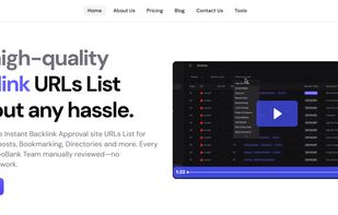 Seobank.io is a backlink marketplace offering high-quality, manually approved backlink URL lists for guest posts, directories, bookmarking, and more. No spam, no guesswork—just SEO-friendly links you can trust.