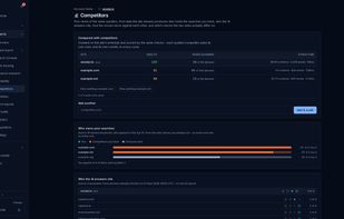 Competitor check comparation