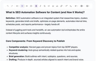 Full built-in editor to make final touches to your articles before publishing them