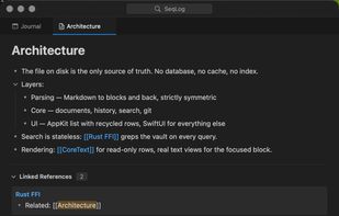 SeqLog screenshot 1