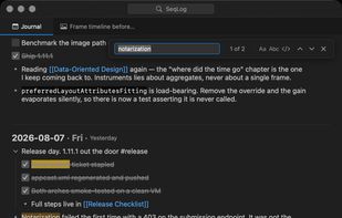SeqLog screenshot 3