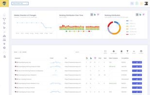 SERP Tracker Ranking Report Page