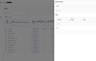 Smart group overview and edit