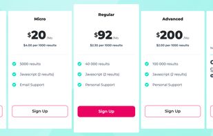 SERPMaster pricing plans