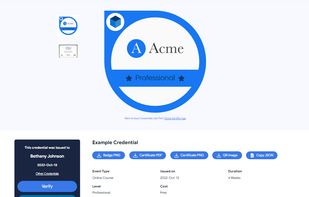 Sertifier | Example Digital Badge