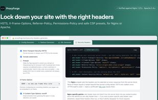 Secure Headers with zero effort