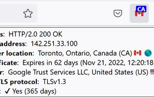 Toolbar icon tooltip