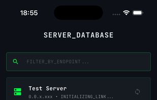 Servers Screen