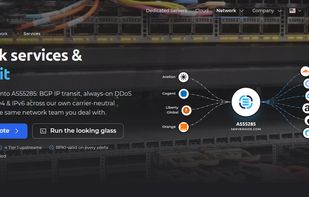 Serverside Network Services IP Transit Page