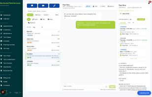 Unified CSR inbox: calls, SMS, webchat, and email for a customer in a single thread.