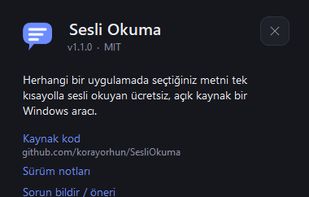 Sesli Okuma screenshot 1