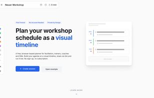 Sessionplan screenshot 1