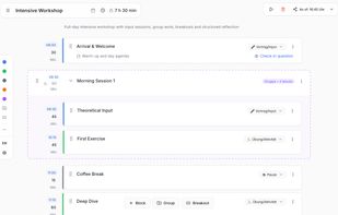 Sessionplan screenshot 1