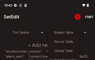 SetEdit SettingsDatabaseEditor screenshot 1