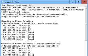 Helmert Seven Parameter Set (towgs84)