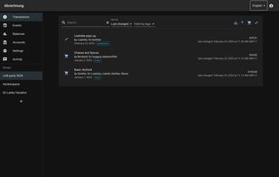 Abrechnung screenshot 1