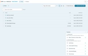 Web client. Browse and manage files in your own storage. Server-side transfers keep running after you close the browser or sign out