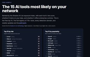 Shadow AI List screenshot 1
