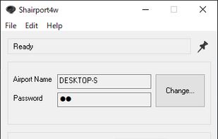 Shairport4w's Main window on Windows 10.