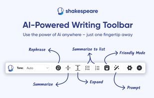 Shakespeare AI Toolbar screenshot 1