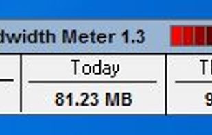 ShaPlus Bandwidth Meter screenshot 1