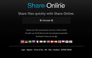 share-online.is screenshot 1