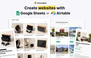 Create websites with your data