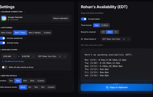 ShareAvailability screenshot 1