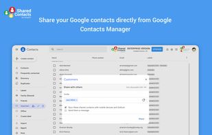 Shared Contacts for Gmail® screenshot 1