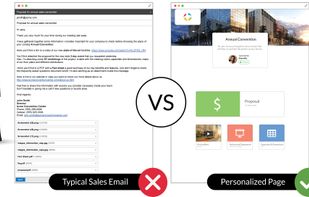 Avoid the typical sales email, full of links and attachments.

Try something more effective.