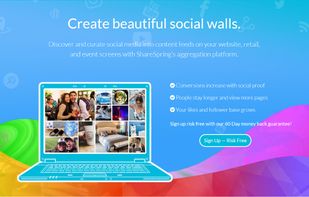 Create beautiful social media galleries for your website or event