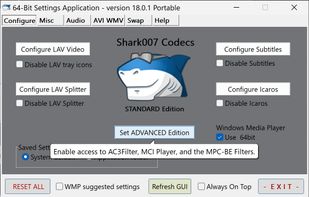 Shark007 Codecs screenshot 1