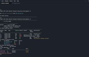 Vendor-aware Aruba CX output highlighting on Windows.