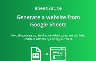 Sheet2Site screenshot 1