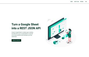 Sheet API screenshot 1