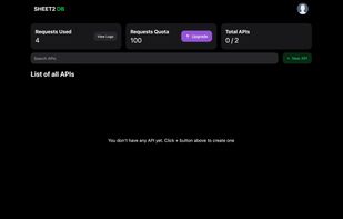 Sheet2DB screenshot 1