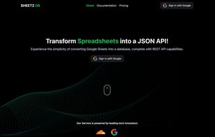 Sheet2DB screenshot 2