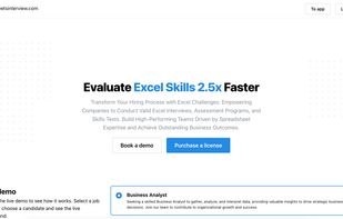 Landing page of sheetsinterview.com