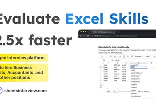 Promotional screenshot for sheetsinterview.com