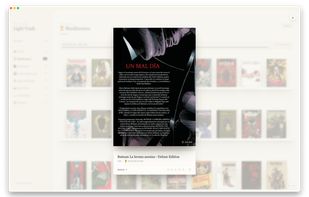 Flip to the back cover and interior of any edition without leaving the shelf.