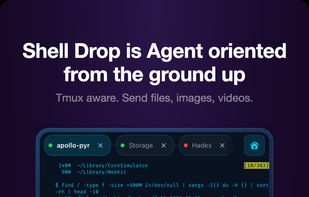 A live coding agent session in tmux