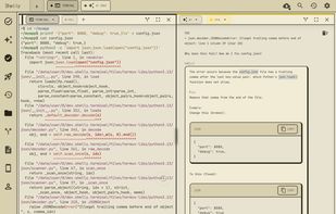 Asking the AI pane about terminal output