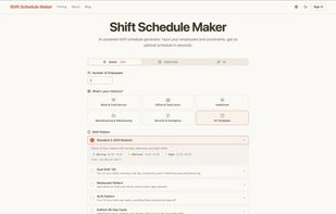 Shift Schedule Maker screenshot 1