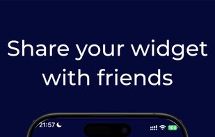 Share your widget with friends