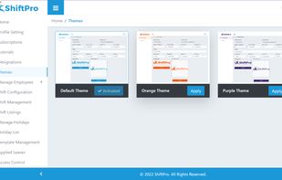 Account dashboard Themes