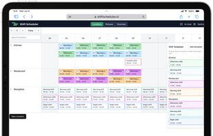 Mockup of ShiftScheduler.ai application